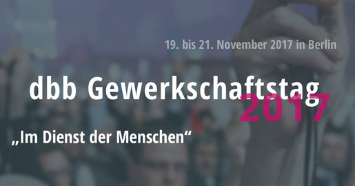Gewerkschaftstag 2017 "Im Dienst der Menschen"
