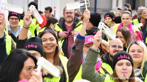 Warnstreik in Stuttgart