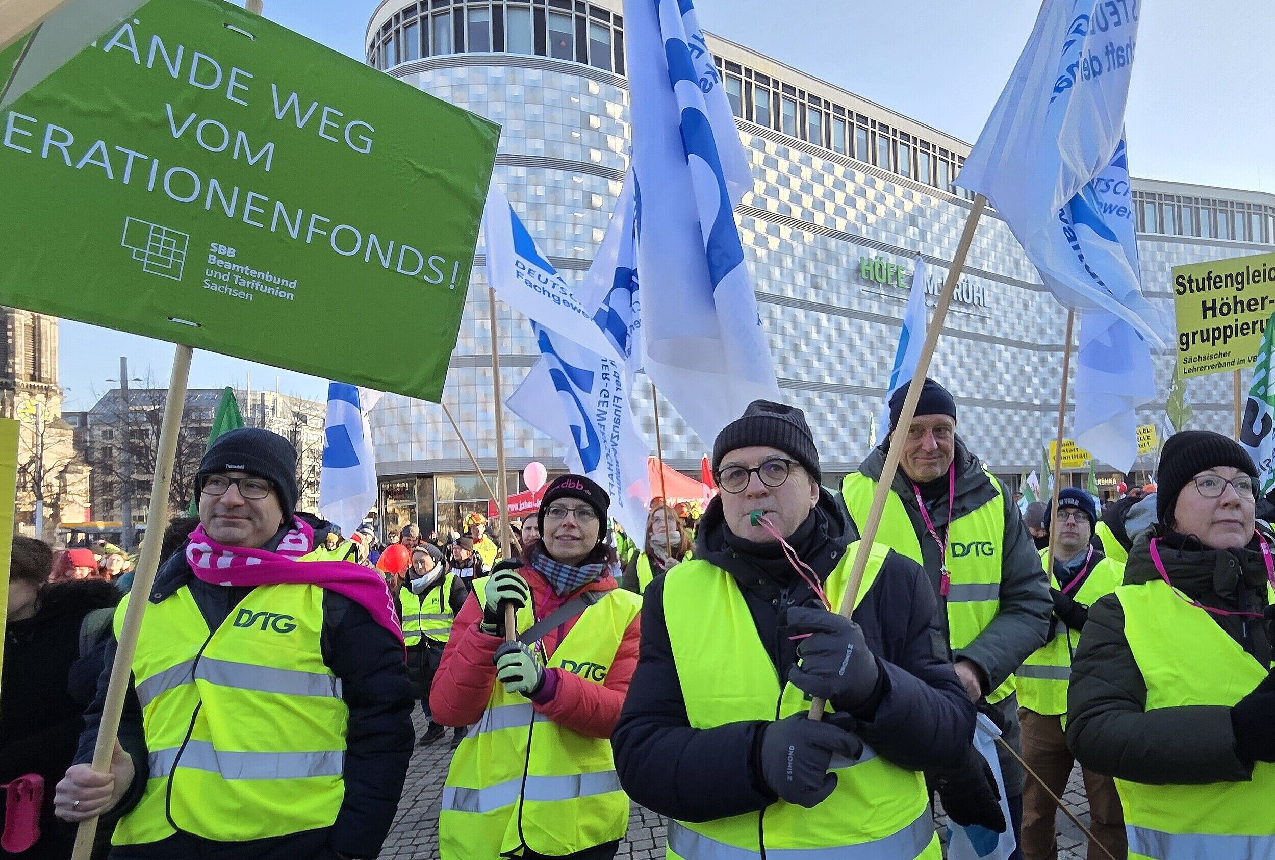 Doppel-Demo in Sachsen