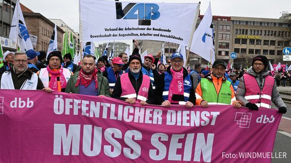 Demo Nürnberg - 13. März 2025 Zu sehen sind Impressionen von der dbb Demo in Nürnberg am 13. März 2025.