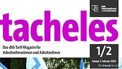 Januar-Februar-Ausgabe des dbb Tarif-Magazins tacheles
